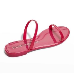 Stuart Weitzman pink jelly sandals